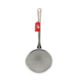 Strainer 14CM stainless steel kitchen tool for effective filtering and draining.