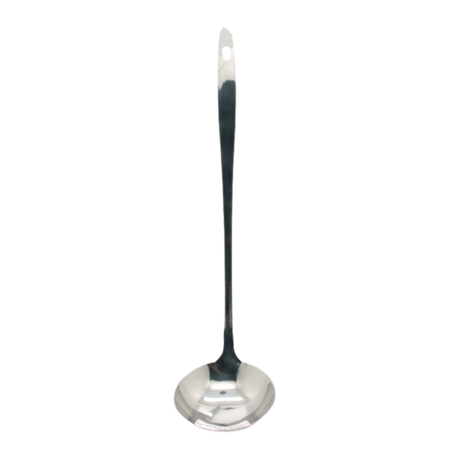 Stainless Steel Soup Ladle(31CM) with a sleek design and polished finish, perfect for serving soups and stews.