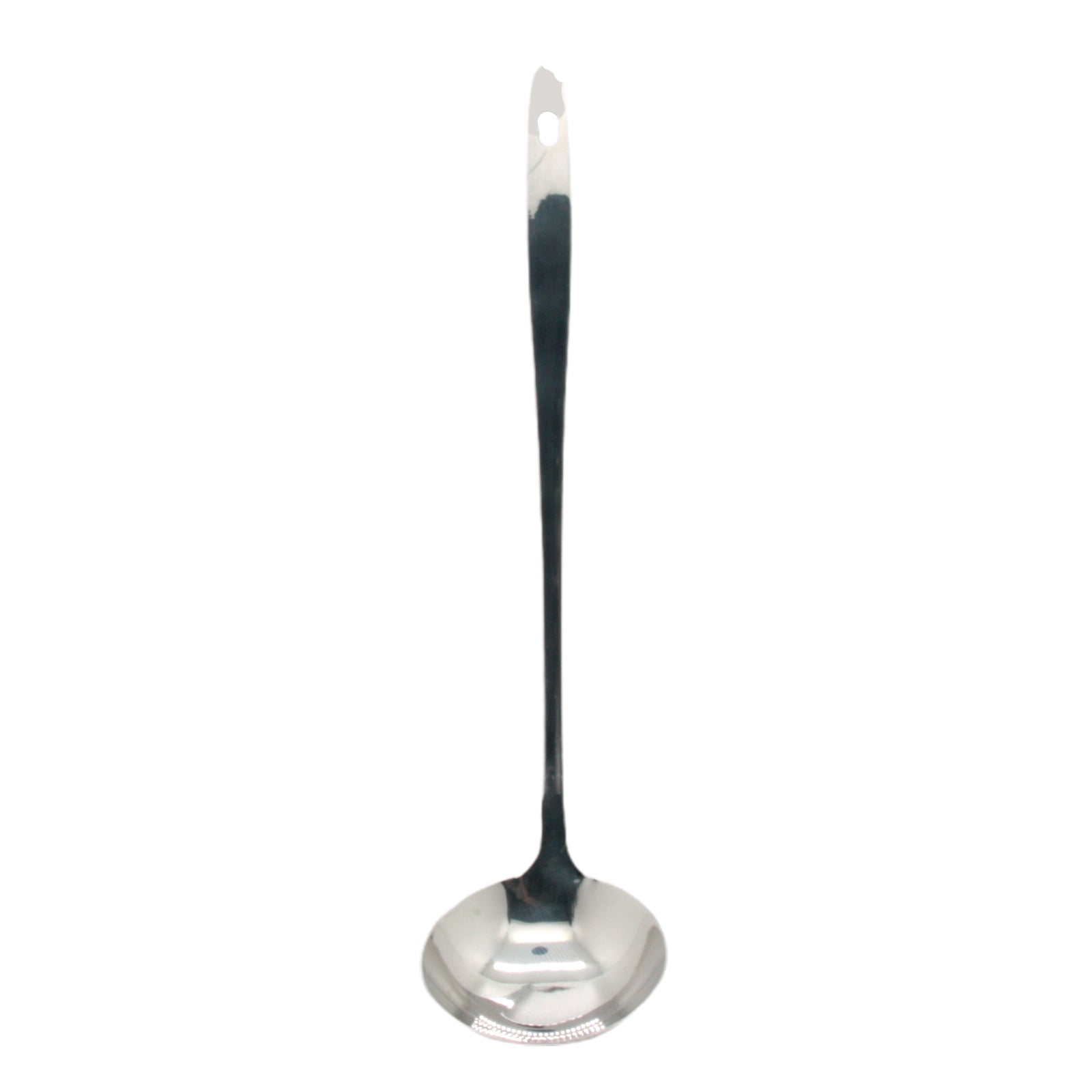 Stainless Steel Soup Ladle(31CM) with a sleek design and polished finish, perfect for serving soups and stews.