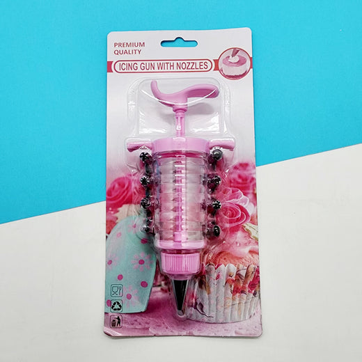Cake Icing Syringe Set (T-9) – Pastel Pink