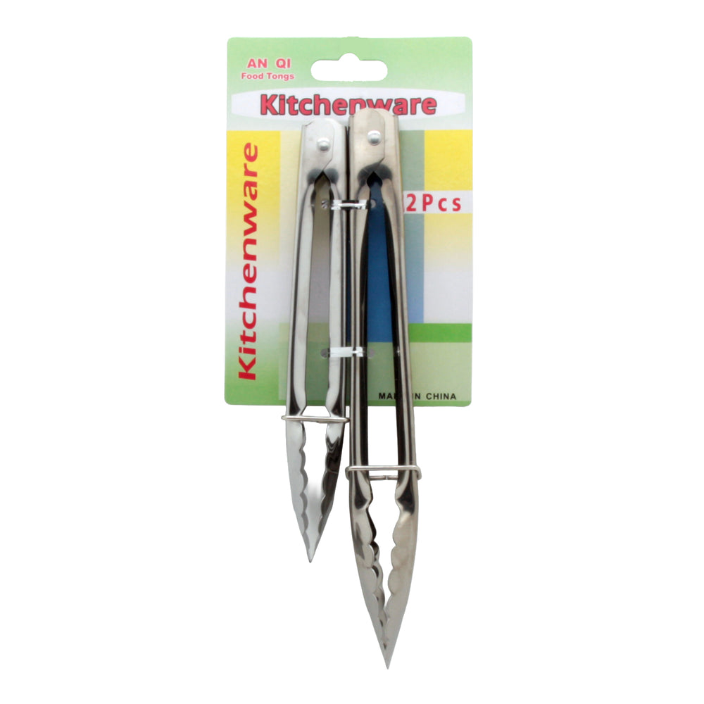 kitchen tongs 2pcs stainless steel food tongs cooking serving utensils nz stock