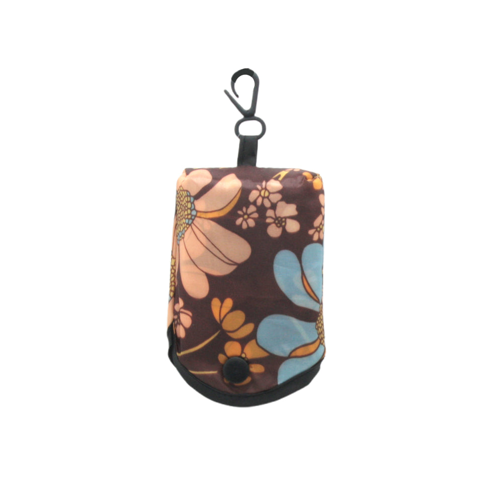Foldable Shopping Bag(38*58CM) compact design with floral pattern, perfect for eco-friendly shopping