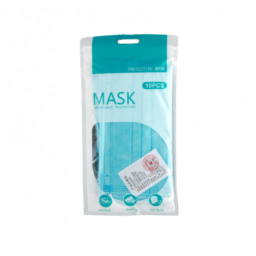 3 Layer Disposable Mask(10PCS)Blue