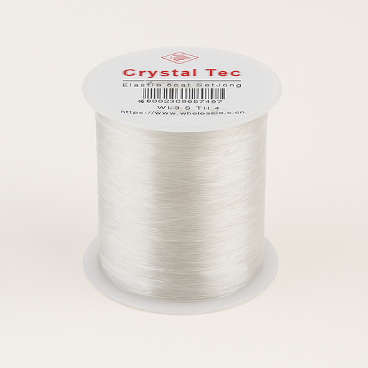 🧵 Crystal Elastic Beading Cord – Stretch Thread for Bracelets & Necklaces(0.7/80M) on a spool for jewelry making.