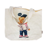 🧸 Tote Bag (L) – Teddy Bear Style