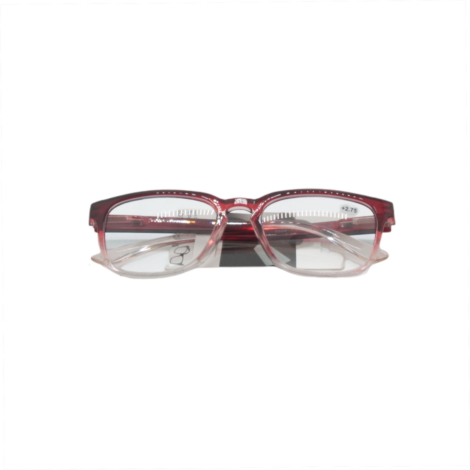 Red Frame Reading Glasses +1.0– Lightweight Unisex Style