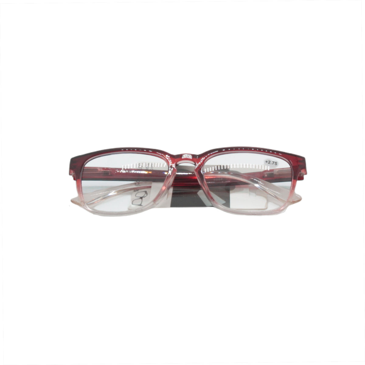 Red Frame Reading Glasses +1.0– Lightweight Unisex Style