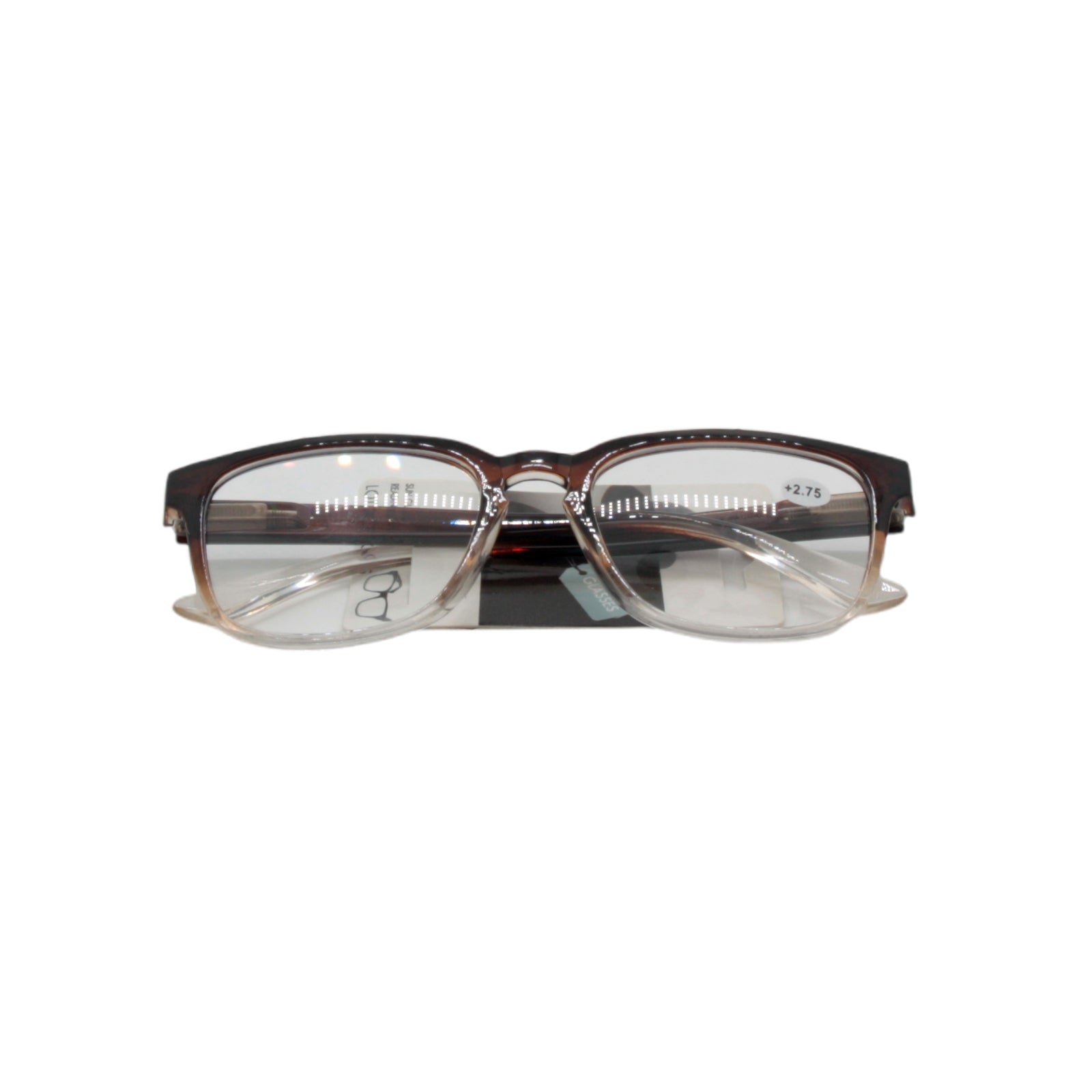 Brown Frame Reading Glasses +.1.00 – Lightweight Unisex Style