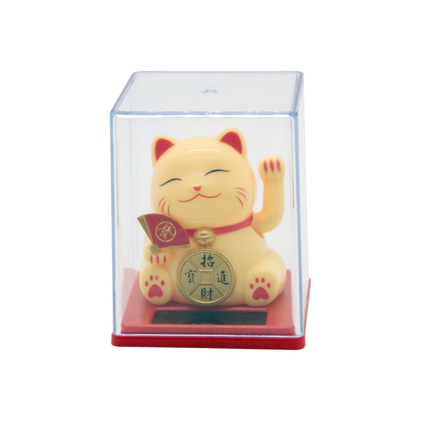 Lucky Cat Figurine – Waving Fortune Cat in Display Box
