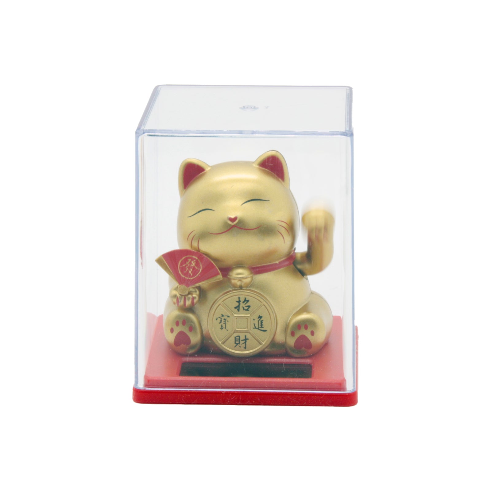 Lucky Cat Figurine – Waving Fortune Cat in Display Box