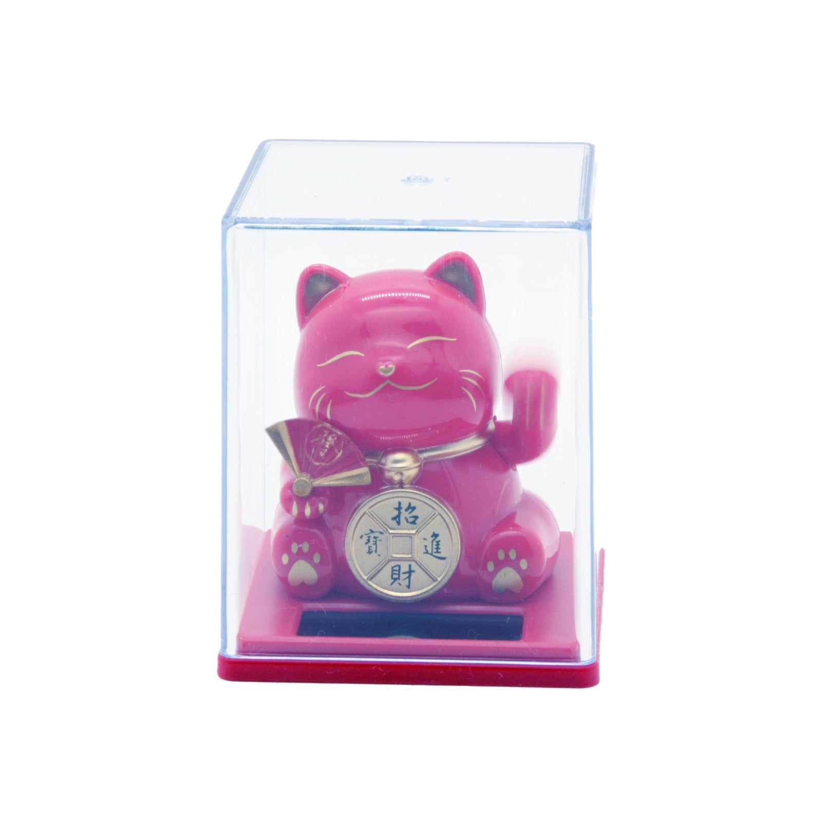 Lucky Cat Figurine – Waving Fortune Cat in Display Box